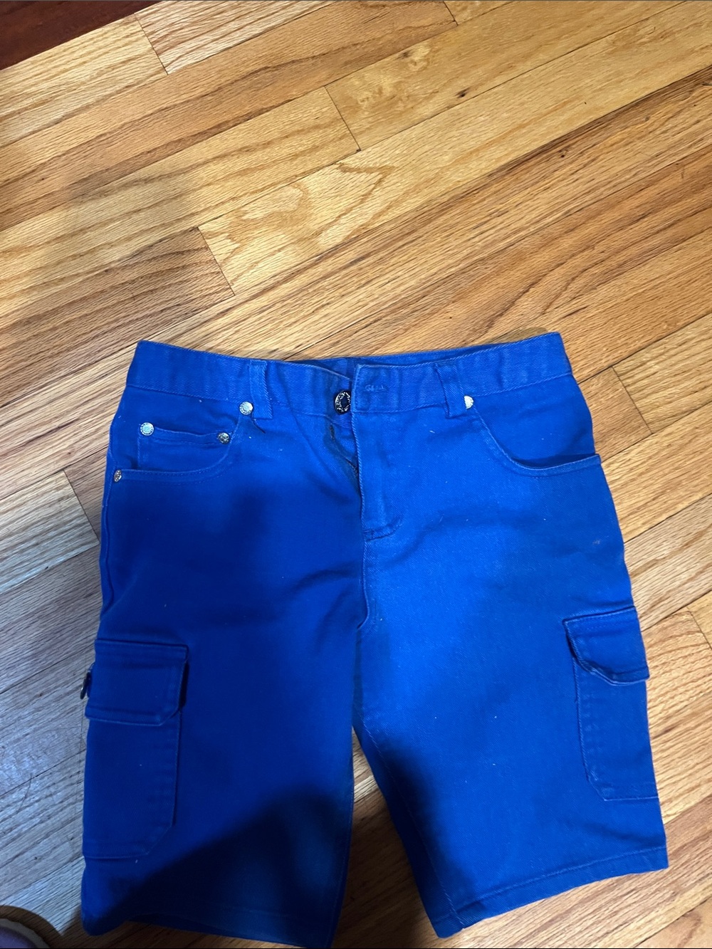 Amy Byer Royal Blue Cargo Shorts for Kids